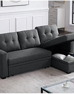 L-Shape Sectional Sleeper Sofa Cum Bed 5 Seater