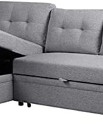 L-Shape Sectional Sleeper Sofa Cum Bed 5 Seater