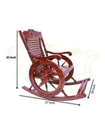 Sheesham Wooden Rocking Chair - Antique Finish