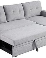L-Shape Sectional Sleeper Sofa Cum Bed 5 Seater