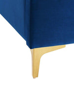 Bloomart Olivia Glam Velvet Upholstery Rectangular Bed Modern Luxury Bed Frame with Stylish Design