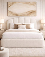 Bloomart Attractive Modernize Upholstery Designer Bed for Bedroom