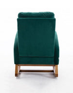 Wooden Glider Rocking Chair (Green)