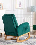 Wooden Glider Rocking Chair (Green)
