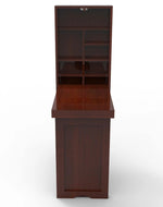 Teak Wood Foldable Wall Mounted Study Table (Finish Honey)