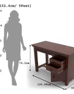 Forte Study Table & Chair Crafted in Premium Teak Wood