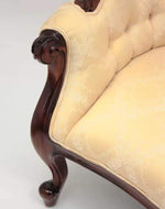 Céleste Wooden Couch for Home & Office Chaise Lounge Settee ( Beige )