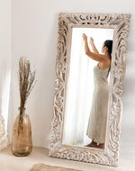 Wooden Twist Mirror Wall Frame