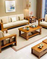 Home furniture Winster 5 Seater Natural Teak Finish