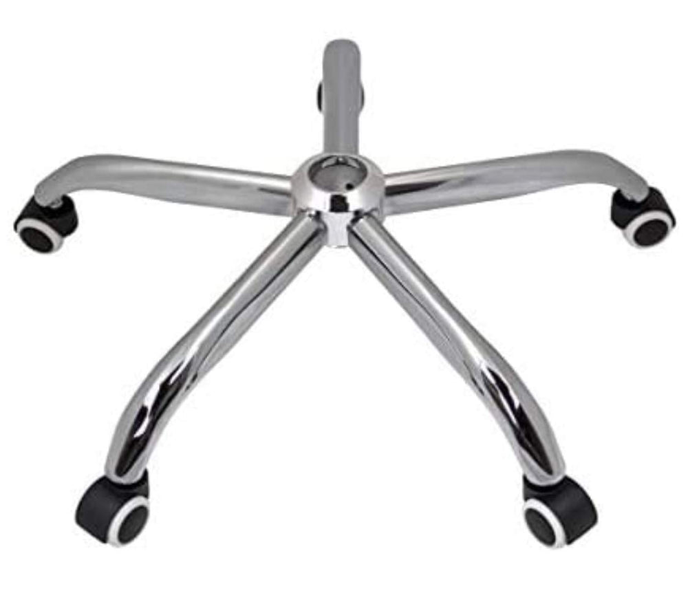 Office revolving Chair Base 26 inch fit to All Chair Universal Size heavy duty (With White Black Wheel)