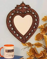 wooden wall mirror