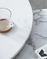Aurelius Triangular Nesting Tables - Glossy Golden Iron with Italian Nano Marble Top