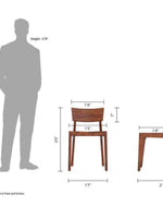 6 Seater Dining Table with Chairs for Living Room (Sheesham Wood)
