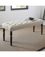 Upholstered Bench 2 Seater Sofa Bench, Footstool - Bloomart