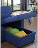 L-Shape Sectional Sleeper Sofa Cum Bed 5 Seater