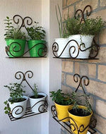 Planter Stand Flower Pot Stand for Balcony Living Room Outdoor Indoor Grill Rack (Set of 4) - Bloomart