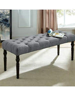 Upholstered Bench 2 Seater Sofa Bench, Footstool - Bloomart