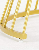 Golden Circular Iron Nesting Table| Center Table Set of 2 With Italian Nano Marble Top
