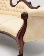 Céleste Wooden Couch for Home & Office Chaise Lounge Settee ( Beige )