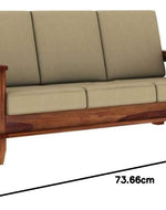 Wooden Sofa Set 5 Seater for Living Room | Sheesham Wood 5 Seater Sofa Set for Home & Office | Solid Wood Sofa Set 5 Seater, Brown Teak Finish