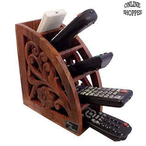 wooden remote stand