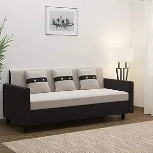 Lifestyle 3 Seater Fabric Sofa Set - Light Grey