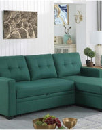 L-Shape Sectional Sleeper Sofa Cum Bed 5 Seater
