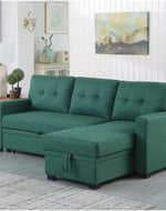 L-Shape Sectional Sleeper Sofa Cum Bed 5 Seater