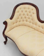 Céleste Wooden Couch for Home & Office Chaise Lounge Settee ( Beige )