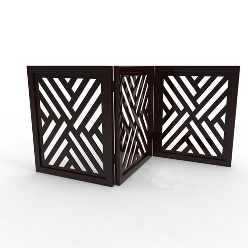 Wooden Portable Safety Pet Fence Gate Partition For Kids (3 Panel)