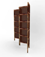 Premium Elegant Solid Wood Room Divider/Separator/Wooden Partition 4 Panels