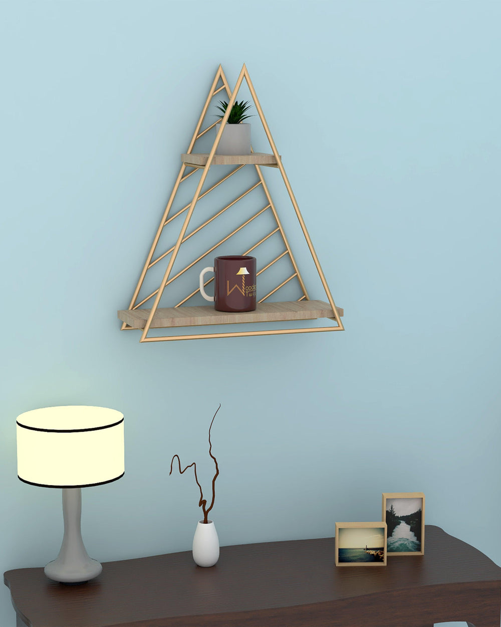 2 tier wall shelf