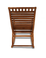 Bloomart Lurch Handmade Teak Wood Honey Finish Rocking Chair