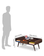 Decoración Wooden Handmade Solid Sheesham Wood Coffee Table