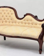 Céleste Wooden Couch for Home & Office Chaise Lounge Settee ( Beige )