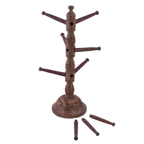Wooden Handicraft Wooden Bangle Stand Hand Carved
