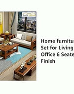 Home furniture Wooden Sofa Set 6 Seater - Lifestyle View