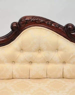 Céleste Wooden Couch for Home & Office Chaise Lounge Settee ( Beige )