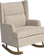 Bloomart Modern Tub Chair with Ottoman | Single Seater Armchair for Living Room & Bedroom | Cushioned Club Chair (Beige, Set of 1)
