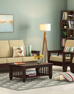 Home furniture Alanis 5 Seater Walnut Finish