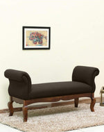 Couch Luxury Upholstered Bench Polyester (Teak Wood)