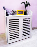 wooden shoe rack
