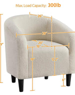 Bloomart Boucle Fabric Lounge Chairs (Set of 2)