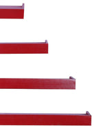 Wooden Rectangular Floating Wall Shelves set of 4
