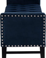 Royal Blue Premium Wood Upholstered Flip top Storage Bench