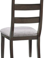 Modern Traditional Cushioned Dining Chair (Set of 2, Walnut Finish)