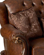 Wooden Hand Carved 2 Seater Sofa Set with 3 Pillows