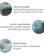 Fabrahome Square Shape Floor Pillow Comfort for Seating (Pack of 1)