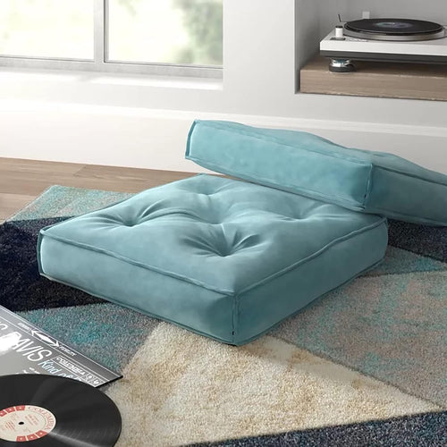 Fabrahome Square Shape Floor Pillow Comfort for Seating (Pack of 1)