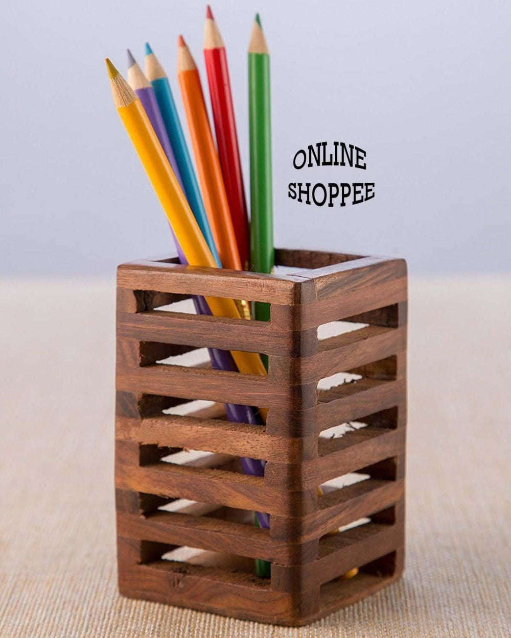 Wooden Pen Holder With Sheesham Wood